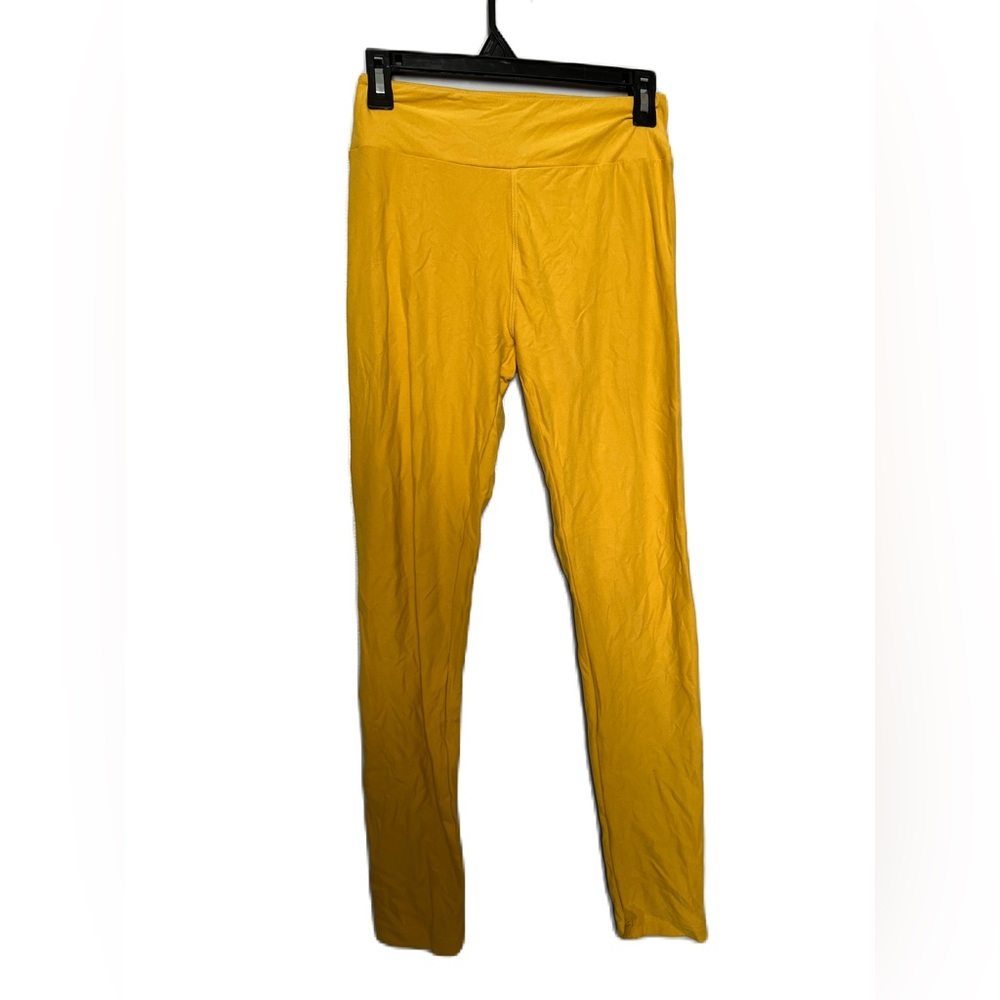 Lularoe One‎ Size leggings solid yellow